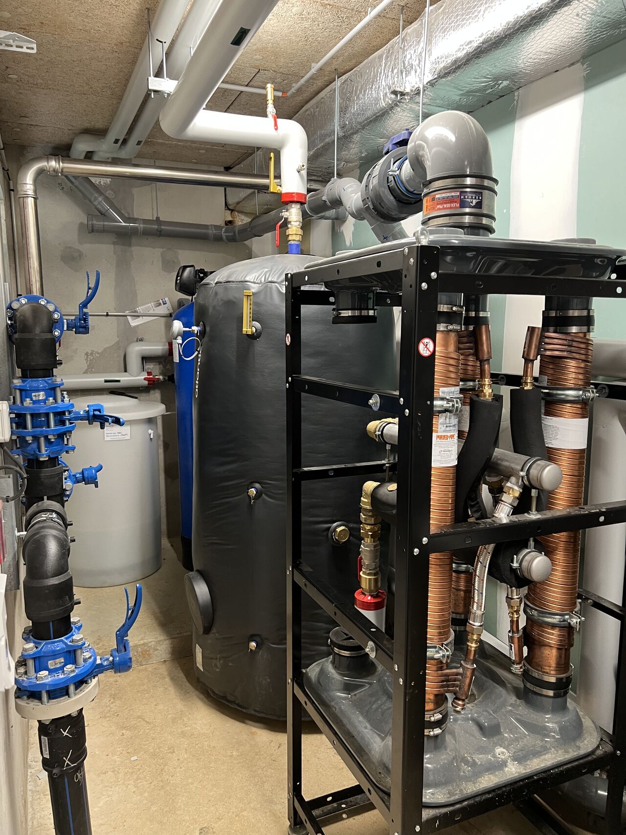 Chantier au Campus de Bourg-Achard